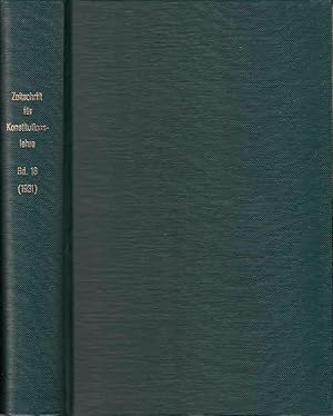 Imagen del vendedor de Sechzehnter (16.) Band 1931. Zeitschrift fr Konstitutionslehre. Reihentitel: Zeitschrift fr die gesamte Anatomie hrsgg. Von Julius Tandler, F. Chvostek, H. Braus, E. Kallius und F. Martius / Frher: Zeitschrift fr angewandte Anatomie und Konstitutionslehre herausgegeben von J. Tandler, A. Frhr. Von Eiselsberg, A. Kolisko und F.Martius. / Ab 1936: Zeitschrift fr Menschliche Vererbungs- und Konstitutionslehre hrsgg. Von G. Just und K.H. Bauer, ab 1949 als Organ der Gesellschaft fr Konstitutionsforschung herausgegeben von K.H. Bauer, G. Just und E. Kretschmer. a la venta por Antiquariat Carl Wegner