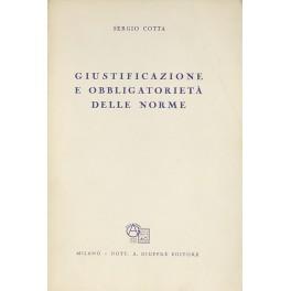Bild des Verkufers fr Giustificazione e obbligatoriet delle norme zum Verkauf von Libreria Antiquaria Giulio Cesare di Daniele Corradi