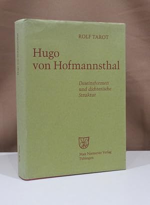 Imagen del vendedor de Hugo von Hofmannsthal. Daseinsformen und dichterische Struktur. a la venta por Dieter Eckert