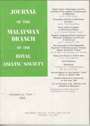 Bild des Verkufers fr Journal of the Malaysian Branch, Royal Asiatic Society. Volume LV, Part 1, 1982 (No. 242). zum Verkauf von Asia Bookroom ANZAAB/ILAB