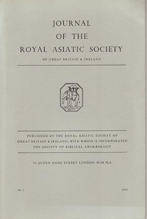 Imagen del vendedor de Journal of the Royal Asiatic Society of Great Britain and Ireland. 1979. a la venta por Asia Bookroom ANZAAB/ILAB