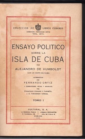 Seller image for ENSAYO POLITICO SOBRE LA ISLA DE CUBA. TWO VOLS. for sale by ABLEBOOKS