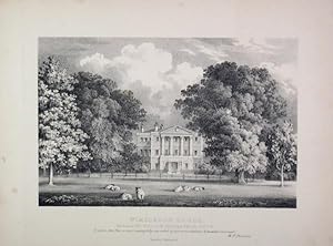 A Fine Original Antique Lithograph By G. F. Prosser Illustrating Wimbledon House in Surrey, the S...