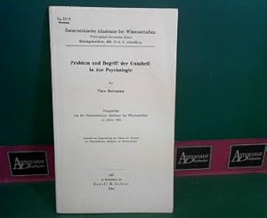 Problem und Begriff der Ganzheit in der Psychologie. (= Österreichische Akademie der Wissenschaft...