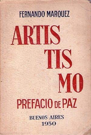 ARTISTISMO. Prefacio de paz [Firmado / Signed]