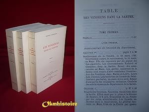 Les Vendéens dans la Sarthe. ------------- 3 Volumes /3 [ Réédition brochée ]