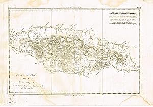 Image du vendeur pour Carte de l isle de la Jamaque, par M. . Hydrographe de la Marine mis en vente par Delirium Books  Susana Bardn