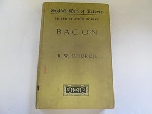 Bild des Verkufers fr Bacon; Bunyan & Bentley - English Men of Letters zum Verkauf von Goldstone Rare Books