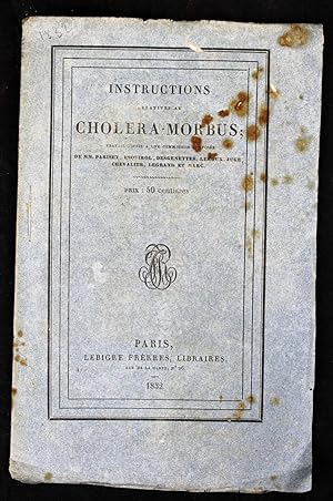 Instructions relatives au choléra morbus