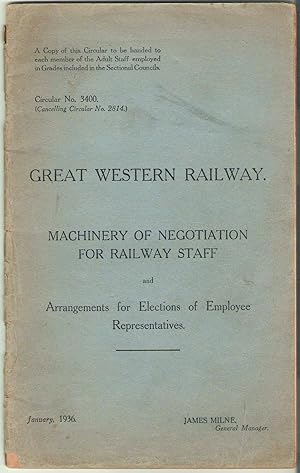 Machinery of Negotiation for Railway Staff and Arrangements for Elections of Employee Representat...