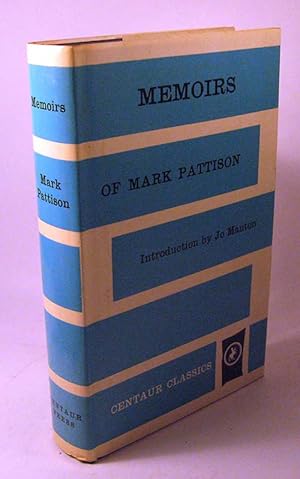 Imagen del vendedor de Memoirs of Mark Pattison a la venta por Black Paw Books