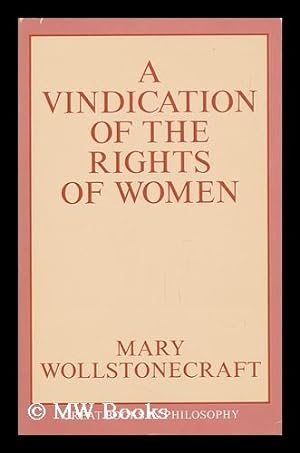 Image du vendeur pour A Vindication of the Rights of Women mis en vente par MW Books Ltd.