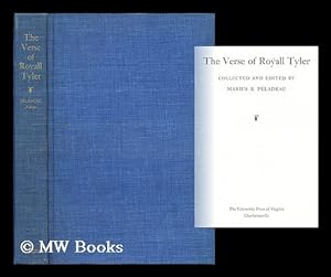 Seller image for The Verse of Royall Tyler for sale by MW Books Ltd.