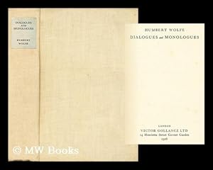 Seller image for Dialogues and Monologues for sale by MW Books Ltd.