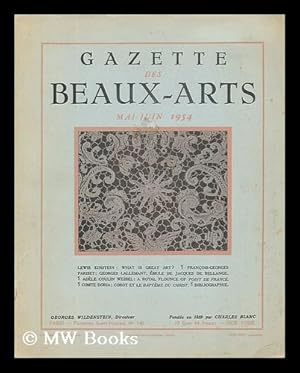 Image du vendeur pour Gazette Des Beaux-Arts, Mai - Juin 1954 mis en vente par MW Books