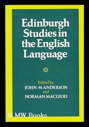 Seller image for Edinburgh Studies in the English Language for sale by MW Books
