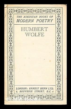 Image du vendeur pour Humbert Wolfe - [Uniform Title: Poems. Selections] / Edited by Edward Thompson mis en vente par MW Books