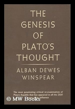 Seller image for The Genesis of Plato's Thought for sale by MW Books