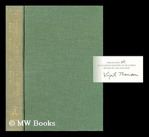 Bild des Verkufers fr Selected Letters of Virgil Thomson zum Verkauf von MW Books