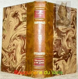 Bild des Verkufers fr Philosophie d'une Guerre 1870. zum Verkauf von Bouquinerie du Varis