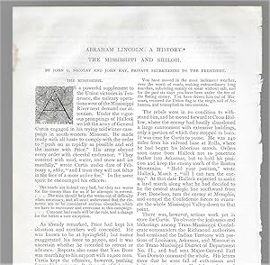 Immagine del venditore per Abraham Lincoln A History, Part XXIII: The Mississippi And Shiloh venduto da Legacy Books II