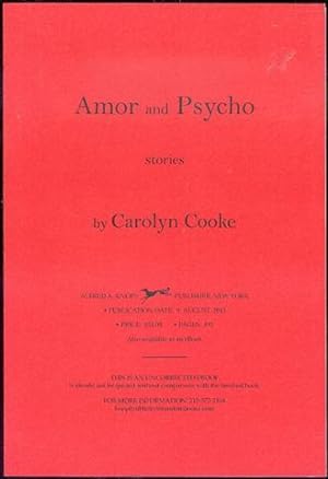 Seller image for Amor and Psycho for sale by Bookmarc's