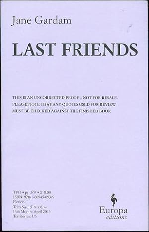 Imagen del vendedor de Last Friends a la venta por Bookmarc's