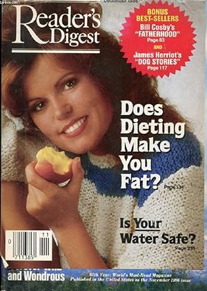 Immagine del venditore per READER'S DIGEST, DEC. 1986 (Contents: Always the Girl Who Loved Cats and Flowers Baltimore Sun Magazine. Everyone Should Know "The Heimlich" A Reader's Digest Lifesaver. Cosby on Kids "Fatherhood". Hungary s Few Shining Days of Freedom L. Elliott.) venduto da Le-Livre