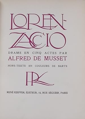 Lorenzaccio.: MUSSET (Alfred de)