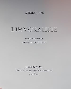 L'immoraliste.: GIDE (Andr)