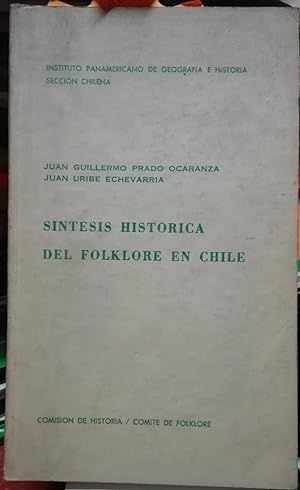 Bild des Verkufers fr Sntesis histrica del folklore en Chile zum Verkauf von Librera Monte Sarmiento