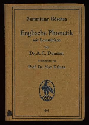 Englische Phonetik mit Lesestücken. Sammlung Göschen 601