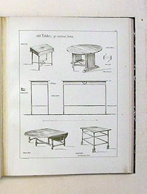 Ancient & Modern Furniture . Measured & drawn for the stone by the author.