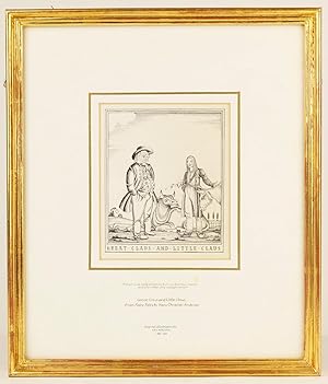 Imagen del vendedor de ORIGINAL DRAWING FOR FAIRY TALES BY HANS CHRISTIAN ANDERSEN. each was called Claus; but one had four horses and the other only a single horse. a la venta por Jonkers Rare Books