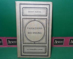 Seller image for Die Variationsrechnung - Autorisierte deutsche Ausgabe von Adolf Schepp. for sale by Antiquariat Deinbacher