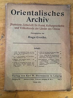 Orientalisches Archiv. Illustrierte Zeitschrift für Kunst, Kulturgeschichte und Völkerkunde der L...