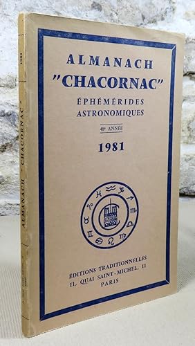 Imagen del vendedor de Almanach Chacornac phmerides astronomiques 1981. a la venta por Latulu