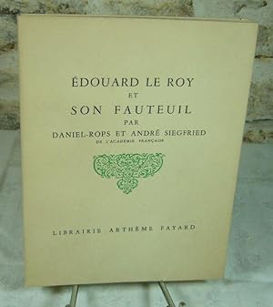 Image du vendeur pour Edouard Le Roy et son fauteuil. mis en vente par Latulu
