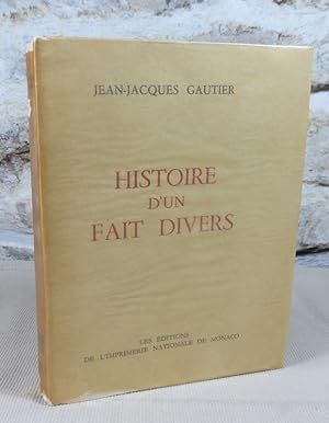 Seller image for Histoire d'un fait divers. for sale by Latulu