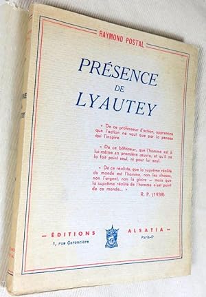 Seller image for Prsence de Lyautey. for sale by Latulu