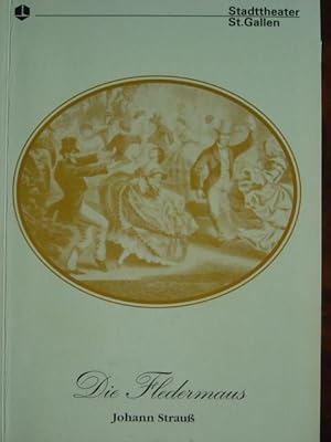 Seller image for Johann Strauss: Die Fledermaus. Operette von Johann Strauss. Spielzeit 1992/93: Programmheft mit Programmeindruck der Premiere vom 25. September 1992. Musikal. Leitung: Eduard Meier. Inszenierung: Klaus Gmeiner. Mit Abbildungen im Text (historische Aufnahmen, Probenszenen, Notenbeispiele, Faksimile.) und zahlreichen Knstlersignaturen, teils mit Widmung. for sale by Antiquariat Tarter, Einzelunternehmen,