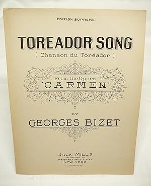 Imagen del vendedor de TOREADOR SONG; From the Opera Carmen: Supreme Edition a la venta por Prestonshire Books, IOBA