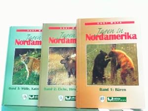 Jagen in Nordamerika. Hier in 3 Bänden komplett ! 1. Bären. / 2. Elche, Hirsche, Karibus. / 3. Wö...