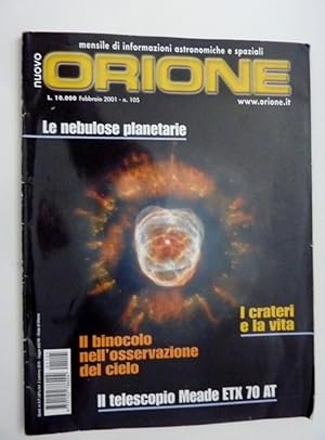 "ORIONE Mensile di Informazioni Astronomiche e Spaziali Febbraio 2001 n.° 105"