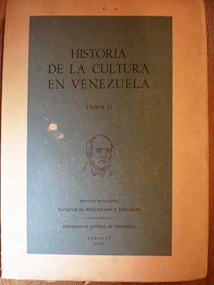 Immagine del venditore per Historia de la cultura en Venezuela. Tomo II venduto da Librera Antonio Azorn