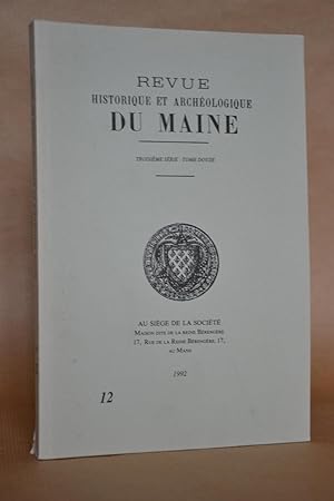 Seller image for Revue Historique et Archologique Du Maine, 3me Srie, Tome 12, 1992 [archeologique] for sale by Librairie Raimbeau