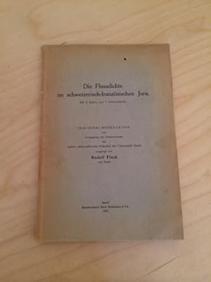 Bild des Verkufers fr Die Flussdichte im schweizerisch-franzsischen Jura (Inaugural-Dissertation) zum Verkauf von Bookstore-Online