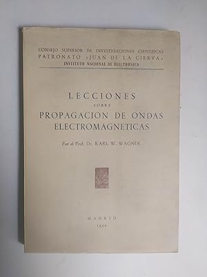 Imagen del vendedor de Lecciones Sobre Propagacin De Ondas Magneticas . a la venta por LIBRERIA CLIO