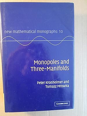 Imagen del vendedor de Monopoles and Three-Manifolds a la venta por Expatriate Bookshop of Denmark