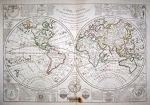 Mappe-Monde ou carte gÈnÈrale de la terre et des mers.